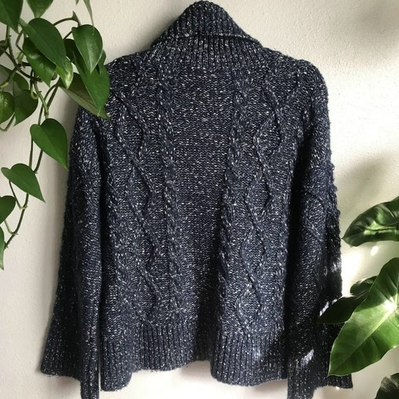 Kate Spade Chunky Cable Knit Bell Sleeve Sweater - Picture 7 of 10